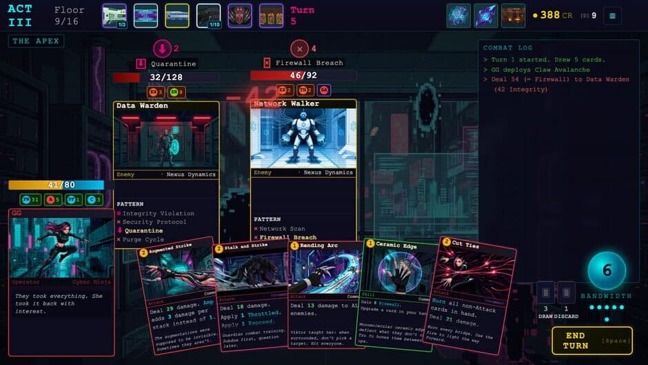 Скриншот 1 из CyberDeck: The Cyberpunk Roguelike Deckbuilder