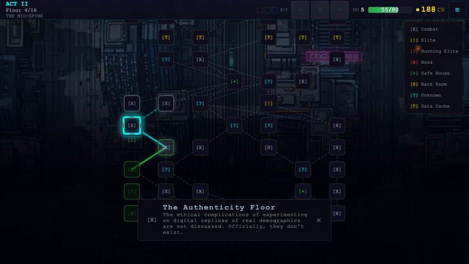 Скриншот 5 из CyberDeck: The Cyberpunk Roguelike Deckbuilder