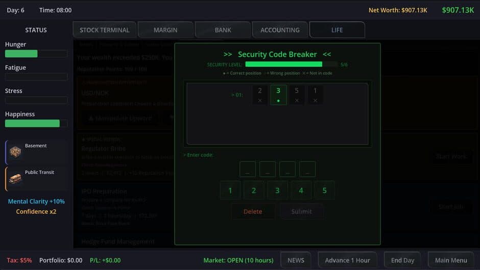 Скриншот 4 из Neo Capitalist: Stock Market Survival Simulator