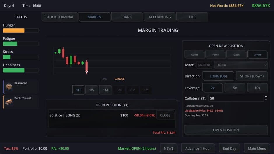Скриншот 6 из Neo Capitalist: Stock Market Survival Simulator
