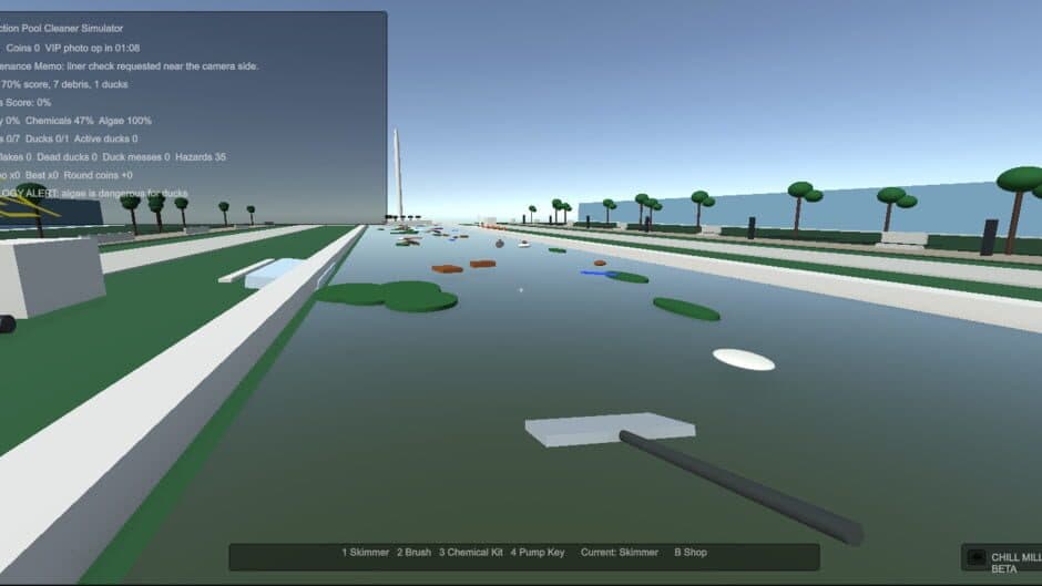 Скриншот 1 из Reflection Pool Cleaner Simulator