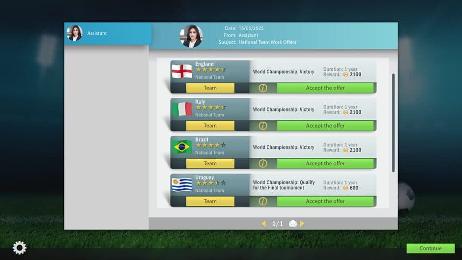 Скриншот 4 из Football, Tactics & Glory: World Championship