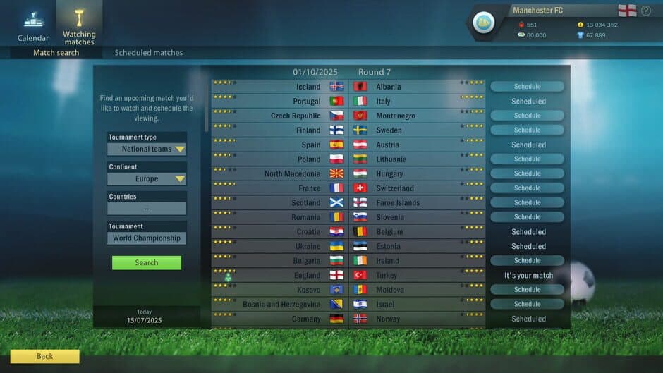 Скриншот 5 из Football, Tactics & Glory: World Championship