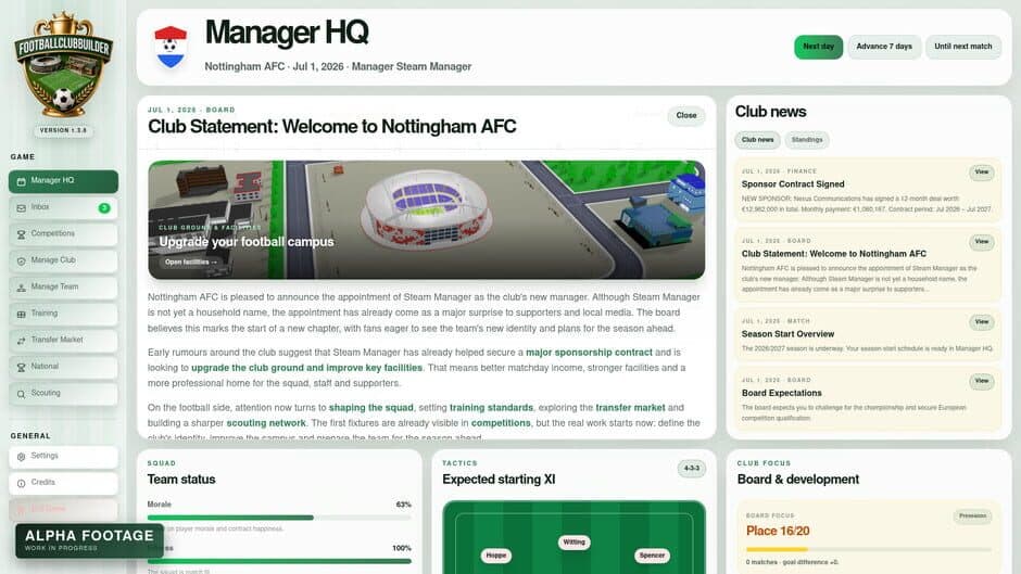 Скриншот 2 из Football Club Builder