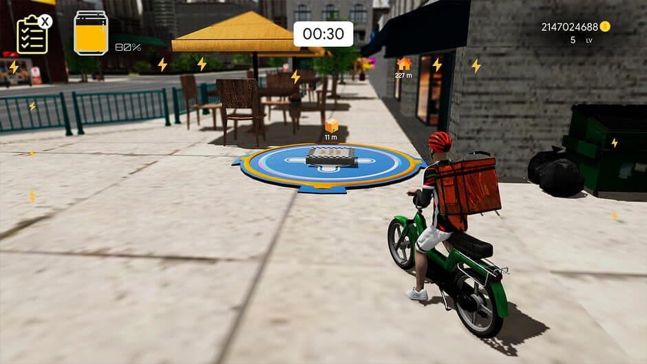 Скриншот 1 из Bike Food Delivery Simulator
