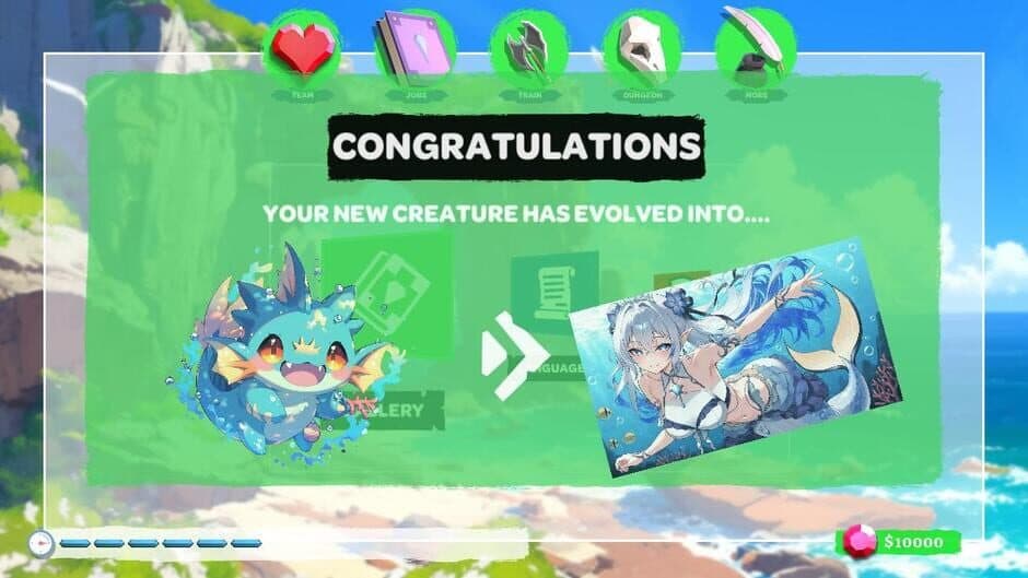 Скриншот 6 из Mermaid Catch: Transform Sirens into Anime Girls