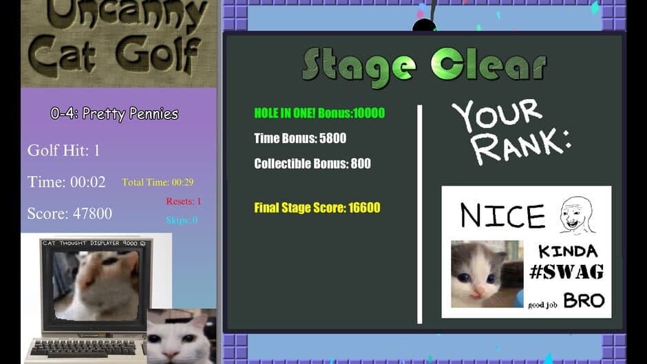 Скриншот 3 из Uncanny Cat Golf