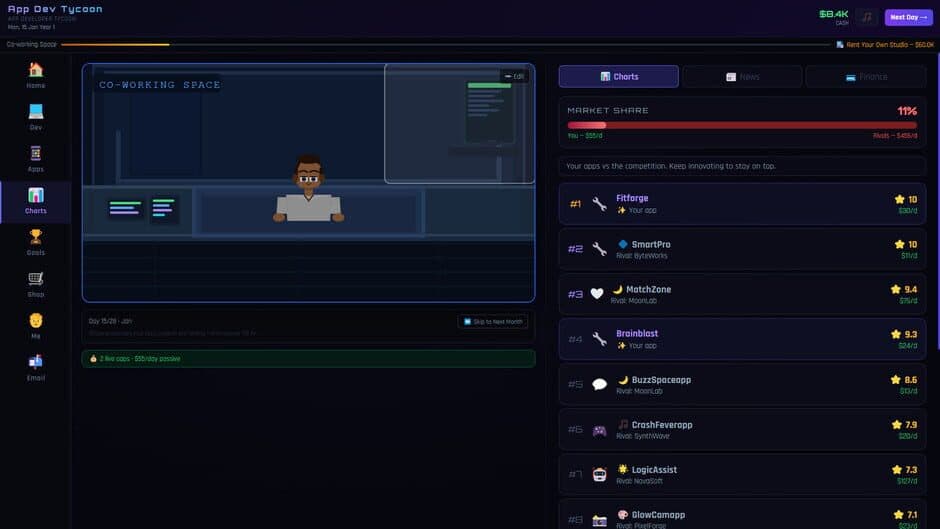 Скриншот 3 из App Developer Tycoon