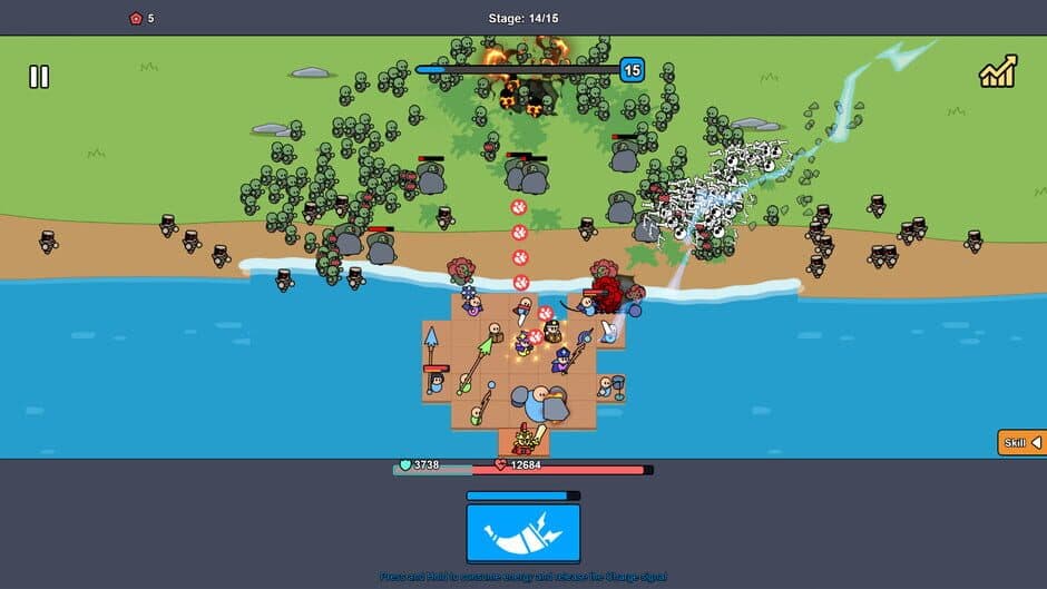 Скриншот 4 из Beach Defense: Zombie Invasion