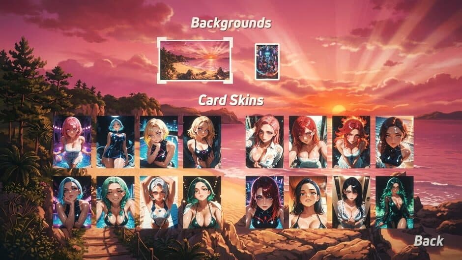 Скриншот 2 из Solitaire Paradise: Anime Bikini Babes