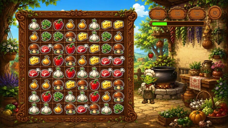 Скриншот 4 из Goblin and Recipes: Match-3 Adventure