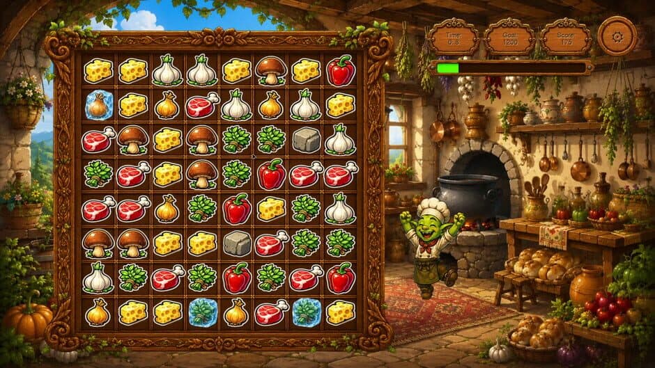 Скриншот 6 из Goblin and Recipes: Match-3 Adventure