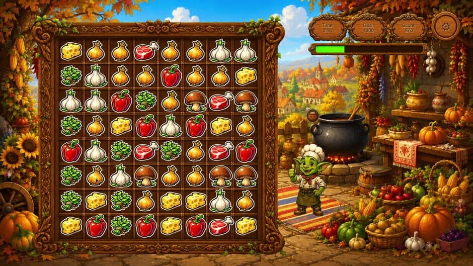 Скриншот 7 из Goblin and Recipes: Match-3 Adventure