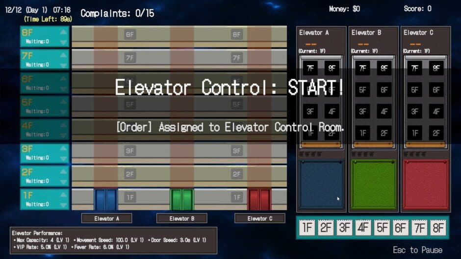 Скриншот 1 из 'In You We Trust, Not Algorithms': Newbie Matsumoto's Manual Elevator Operation with Sticky Notes
