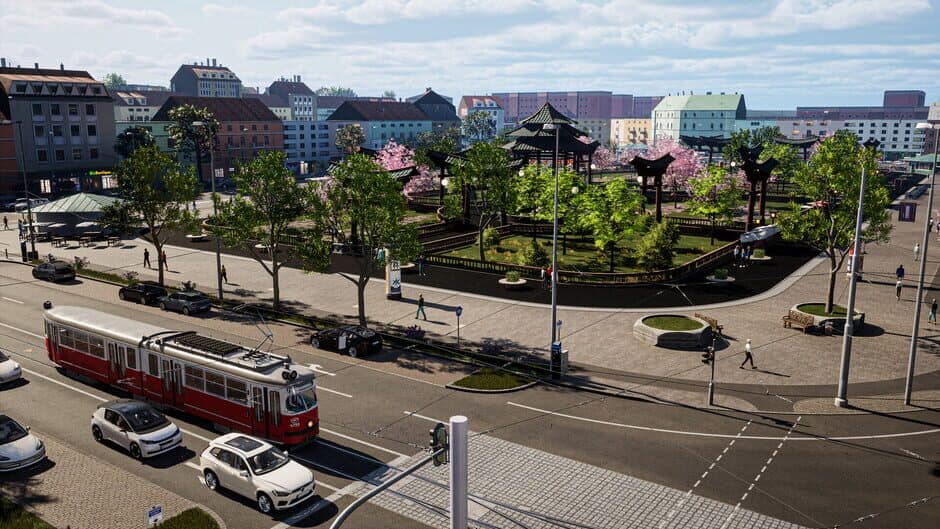 Скриншот 4 из City Transport Simulator 2026: Map DLC - Tram Depot + Southern-Route