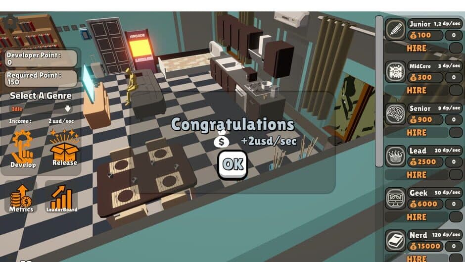 Скриншот 1 из GameDev Clicker: Tap & Build