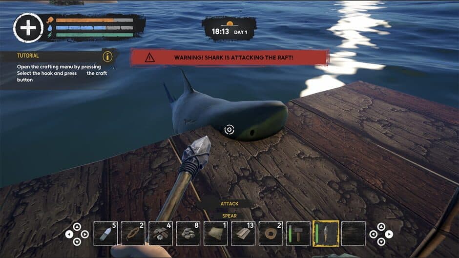 Скриншот 4 из Ocean Shark Survival: Float Home Builder Simulator