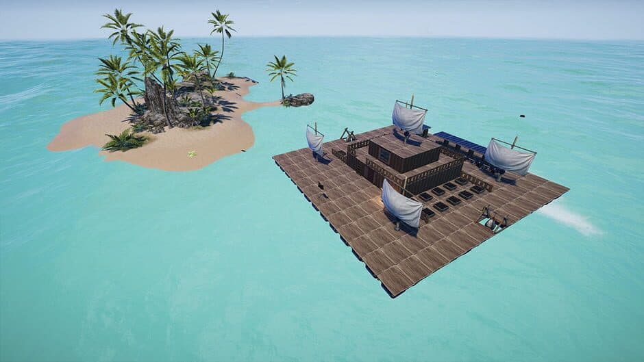 Скриншот 2 из Ocean Shark Survival: Float Home Builder Simulator