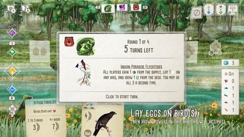Скриншот 4 из Wingspan: Bird Pack - Additional Asian Avians