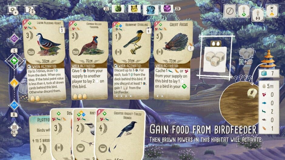 Скриншот 3 из Wingspan: Bird Pack - Additional Asian Avians