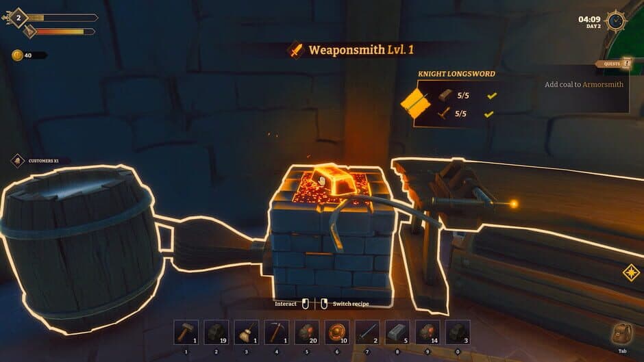 Скриншот 8 из Fantasy Blacksmith Simulator