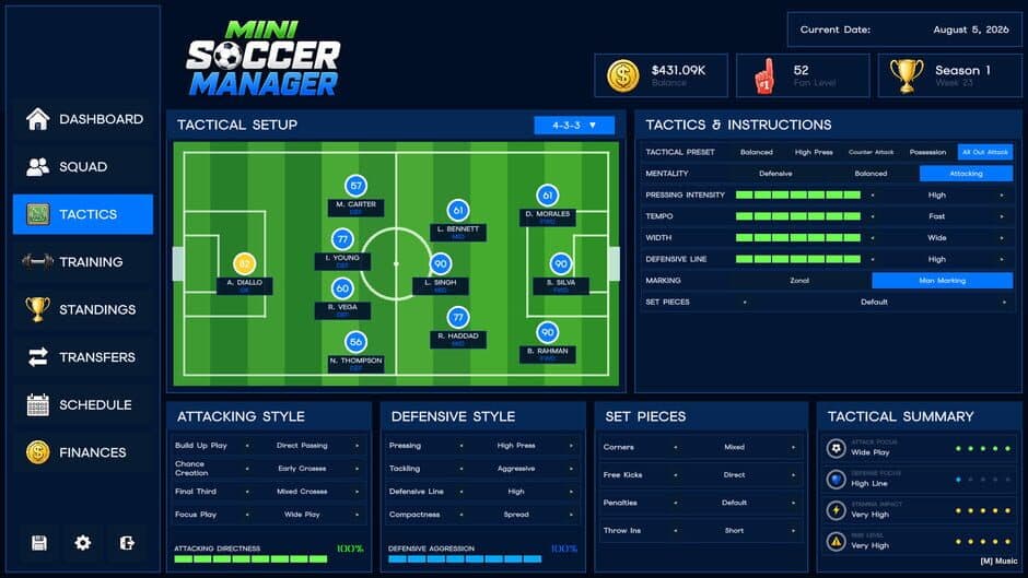 Скриншот 5 из Mini Soccer Manager