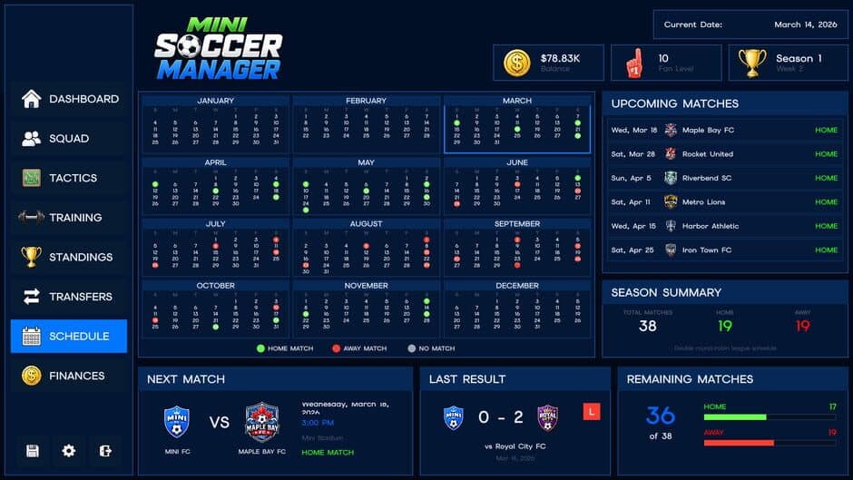 Скриншот 9 из Mini Soccer Manager