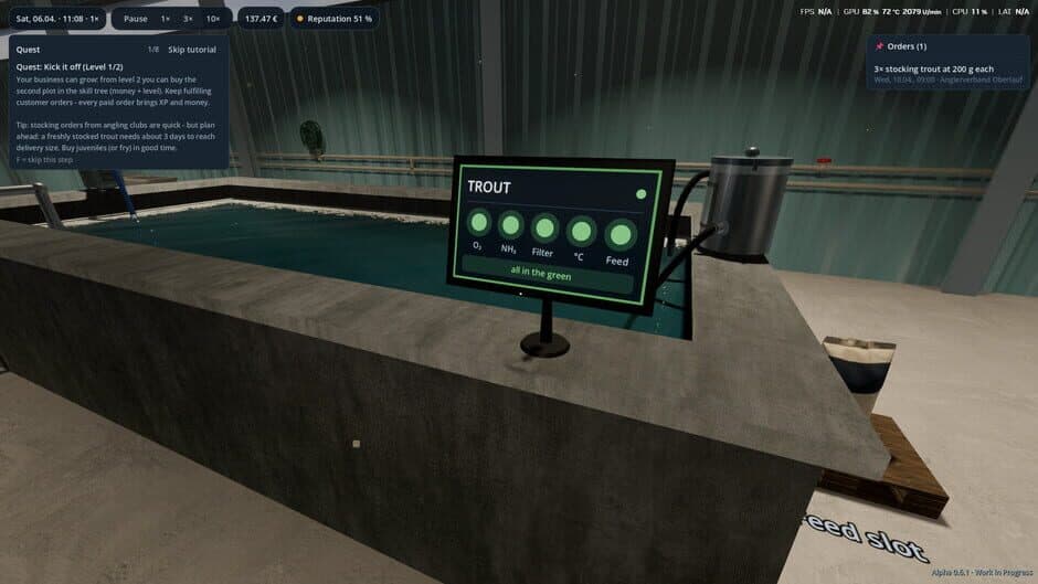 Скриншот 8 из Aquaculture Simulator