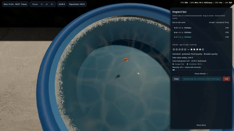 Скриншот 9 из Aquaculture Simulator