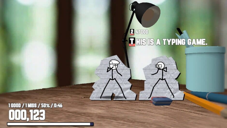 Скриншот 1 из Keyboard Warrior Stickman: Typing Beat Em Up