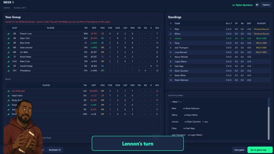 Скриншот 3 из ReDraft: The Fantasy Football Simulator