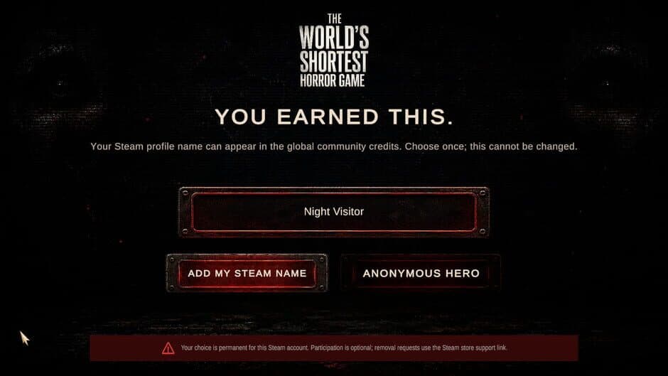 Скриншот 1 из The World's Shortest Horror Game
