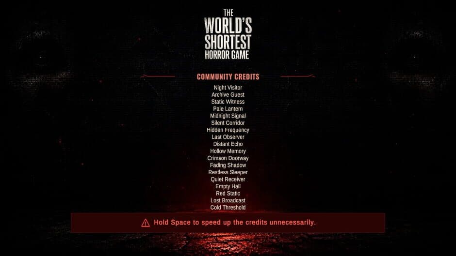 Скриншот 2 из The World's Shortest Horror Game