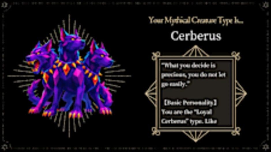 Скриншот 2 из Mythical Creature Personality Quiz: 16 Types