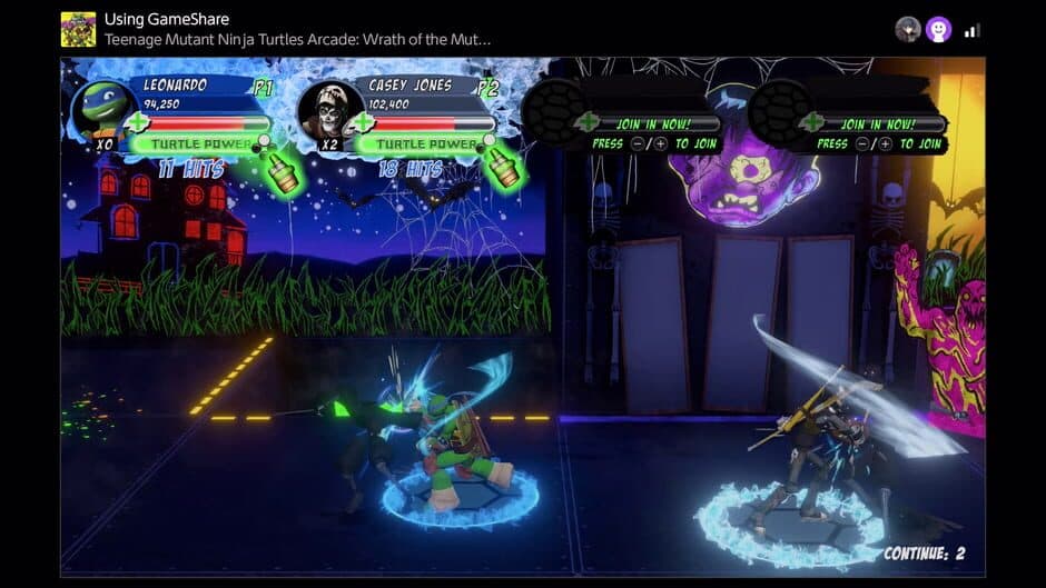 Скриншот 2 из Teenage Mutant Ninja Turtles Arcade: Wrath of The Mutants - Ninja Edition