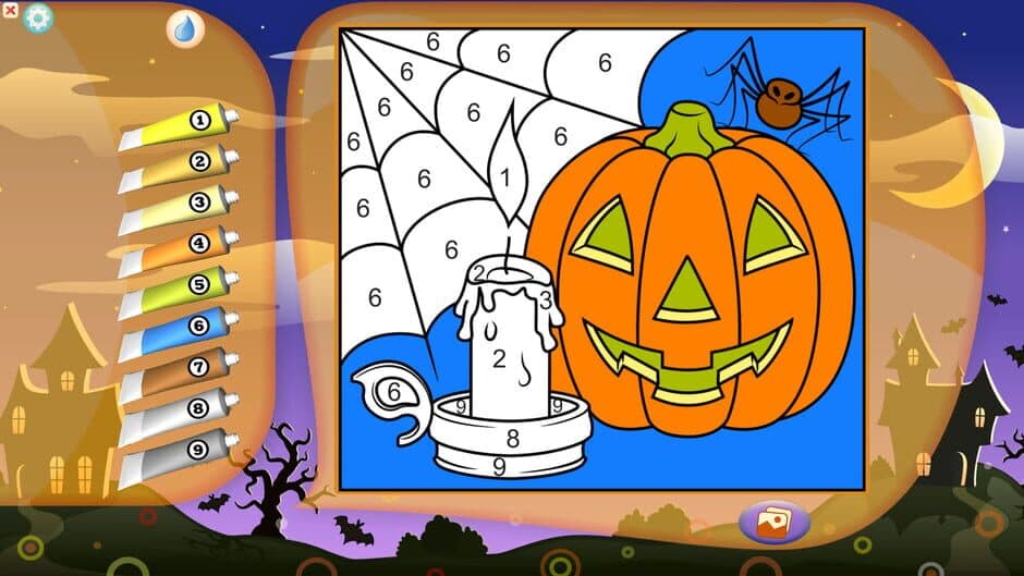 Скриншот 4 из Color by Numbers - Halloween +