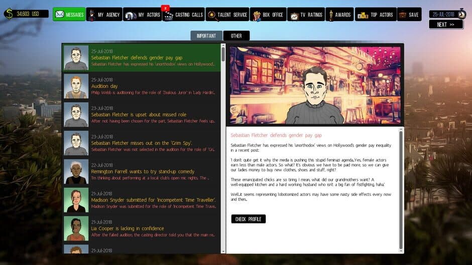 Скриншот 3 из Cattle Call: Hollywood Talent Manager