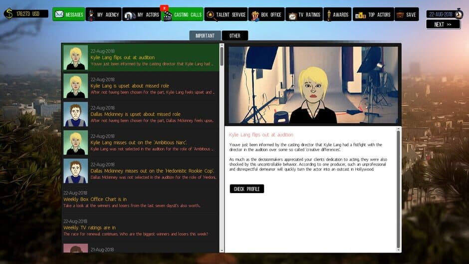 Скриншот 10 из Cattle Call: Hollywood Talent Manager
