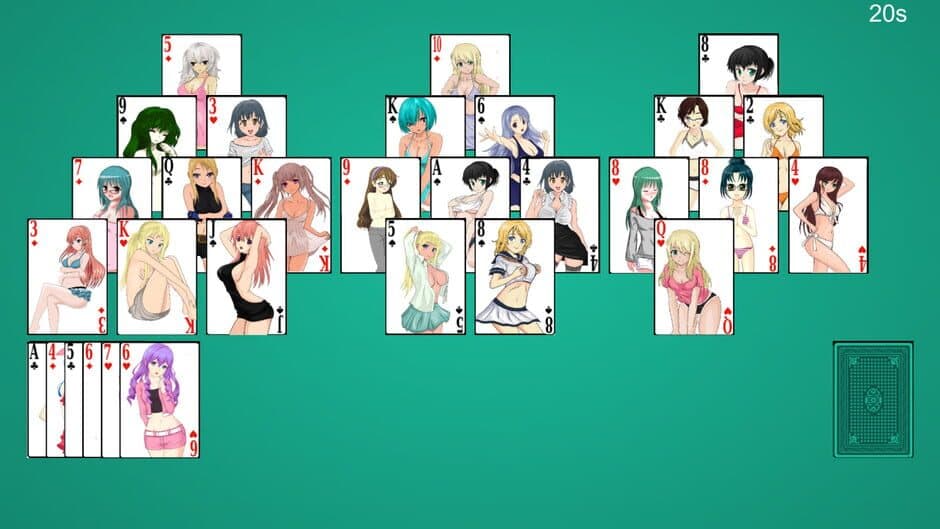 Скриншот 2 из Anime Babes: Solitaire
