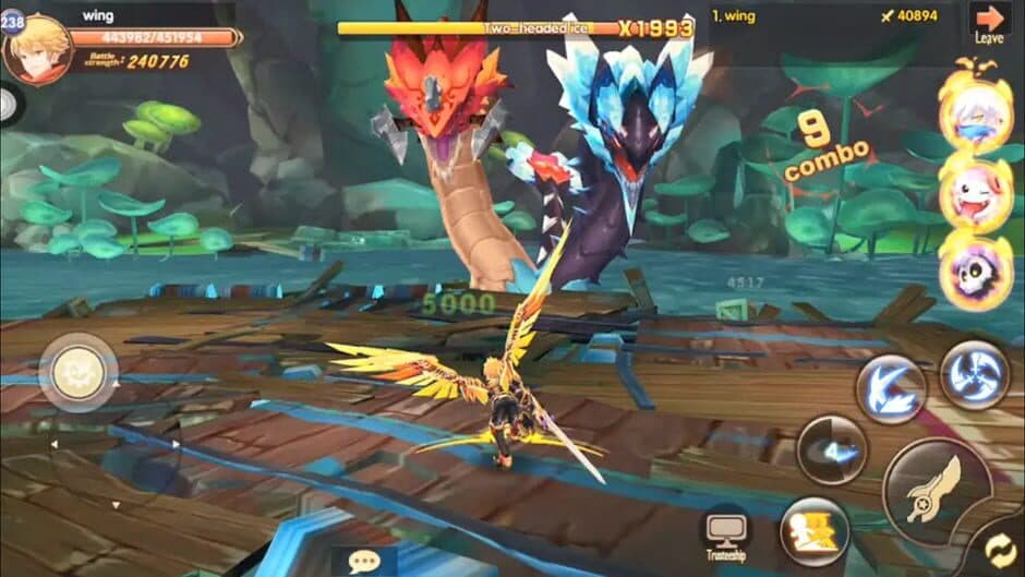 Скриншот 7 из Blade and Wings: Future Fantasy 3D Anime MMORPG Game
