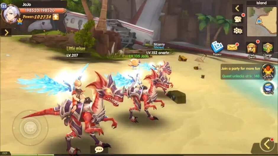 Скриншот 1 из Blade and Wings: Future Fantasy 3D Anime MMORPG Game