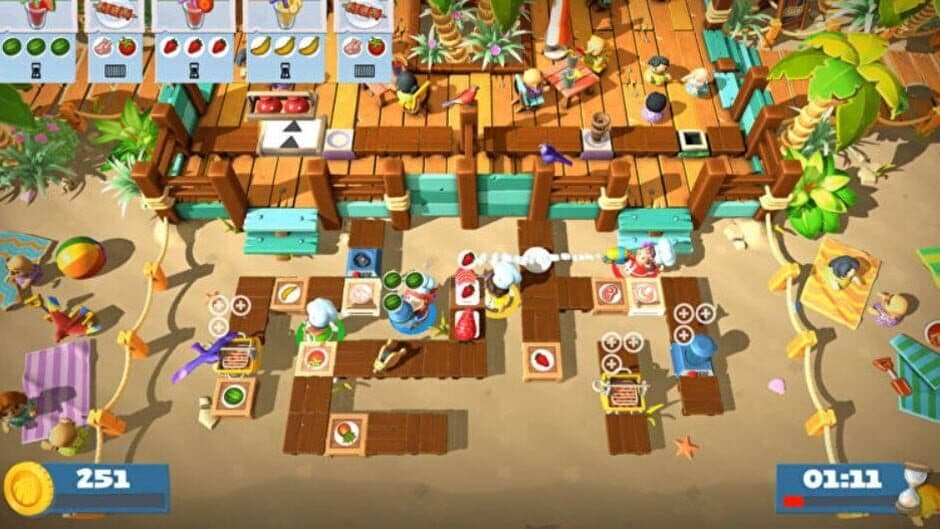Скриншот 1 из Overcooked! 2: Surf 'n' Turf