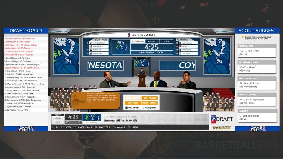 Скриншот 1 из Draft Day Sports: Pro Basketball 2019