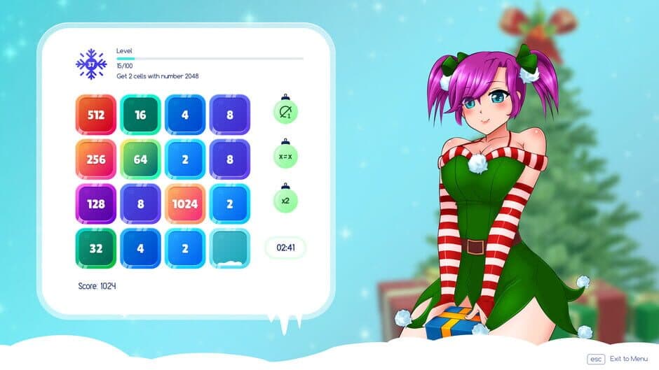 Скриншот 2 из Winter Girls 2048
