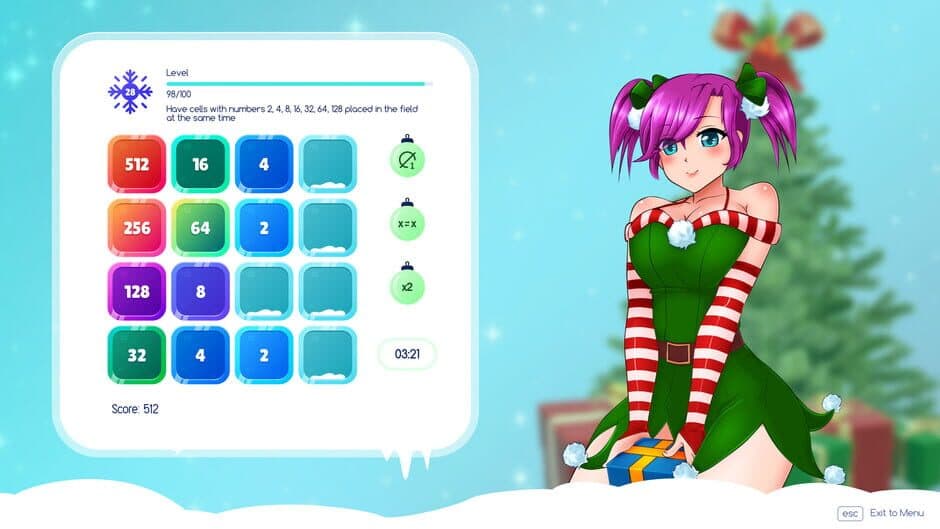 Скриншот 4 из Winter Girls 2048