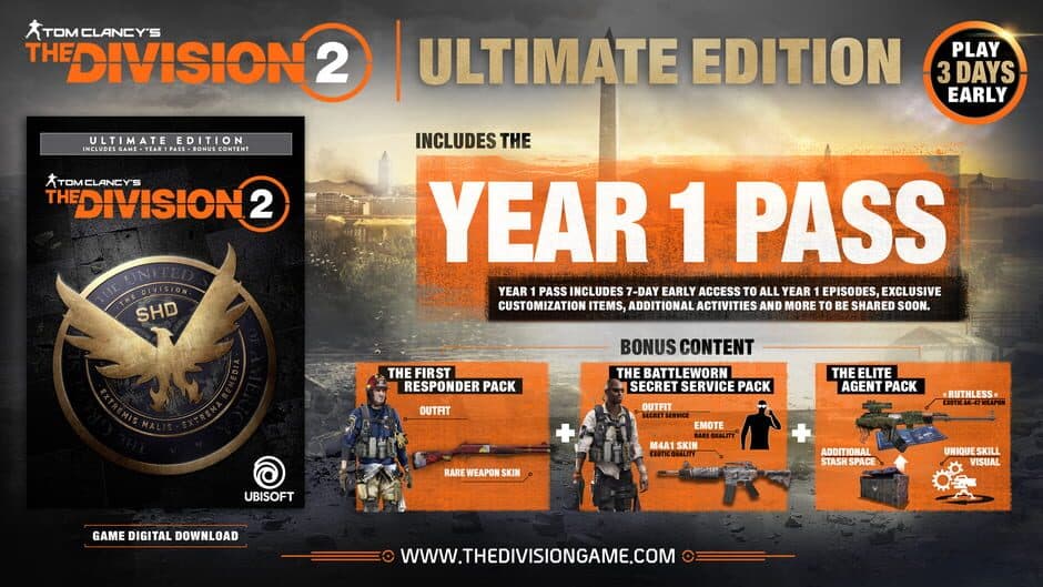 Скриншот 1 из Tom Clancy's The Division 2: Ultimate Edition