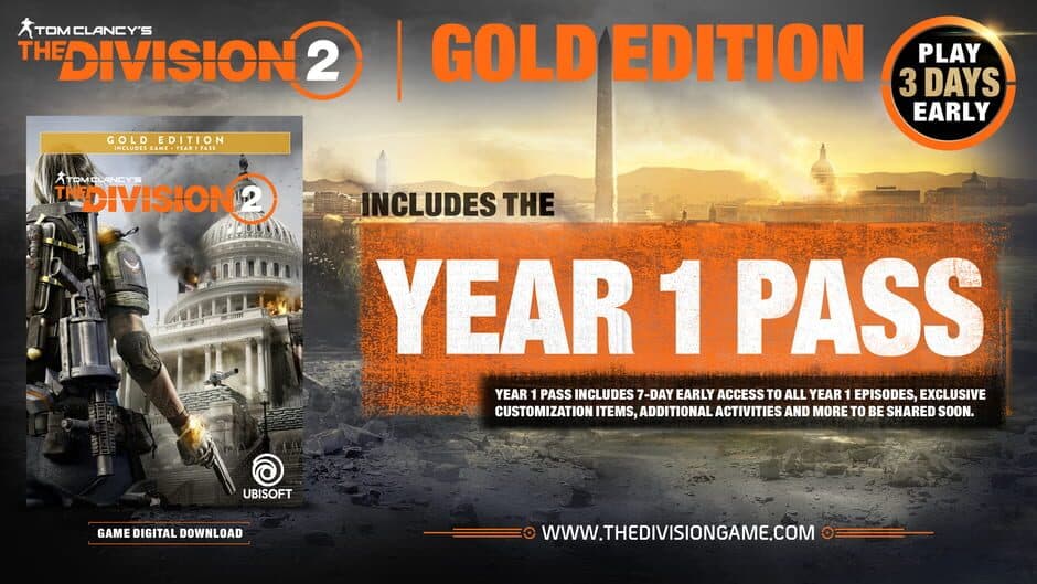 Скриншот 1 из Tom Clancy's The Division 2: Gold Edition