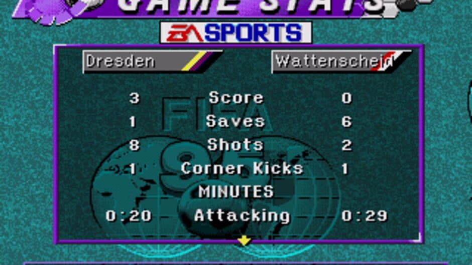 Скриншот 1 из FIFA Soccer 95