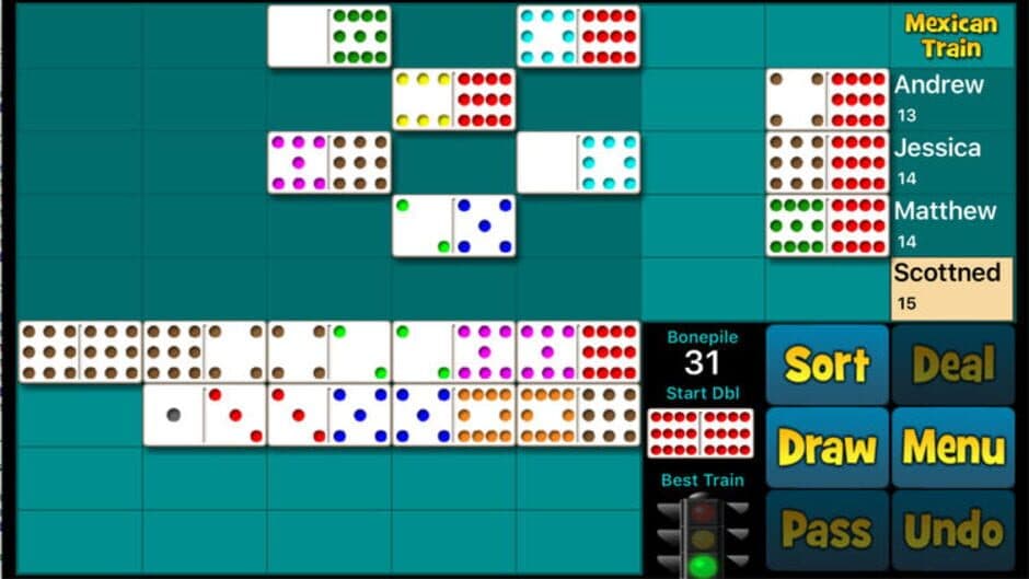 Скриншот 3 из Mexican Train Dominoes 2