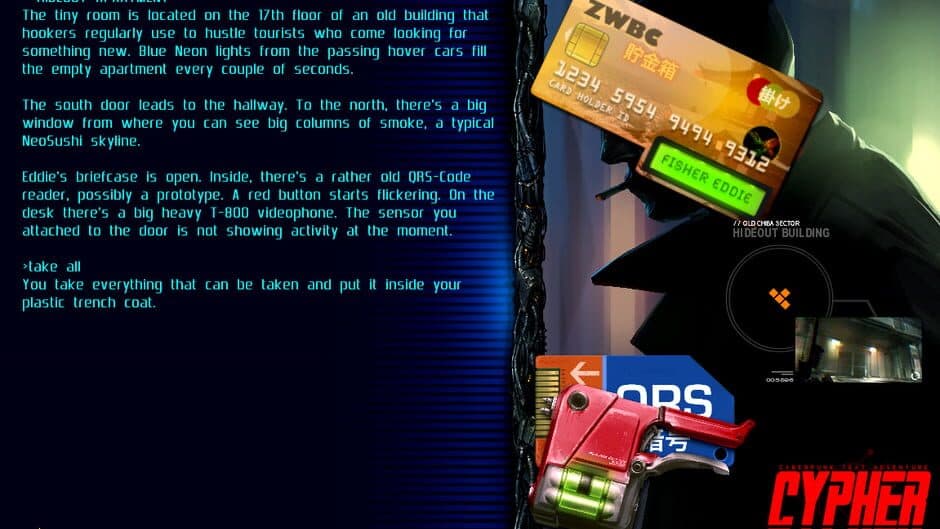 Скриншот 3 из Cypher: Cyberpunk Text Adventure